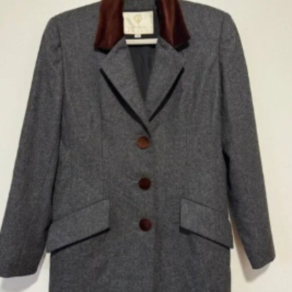 Vintage Carolyne Roehm Wool Blazer Size 6 - Picture 1 of 5